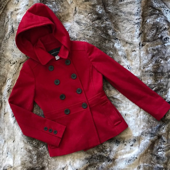 Moda International Jackets & Blazers - ❤️Red Peacoat❤️
